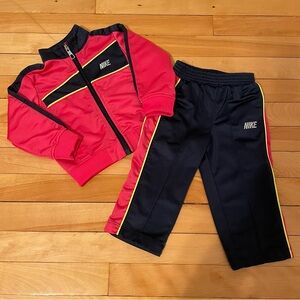 Nike Baby Toddler Girls Pink Black Tracksuit 18 Months